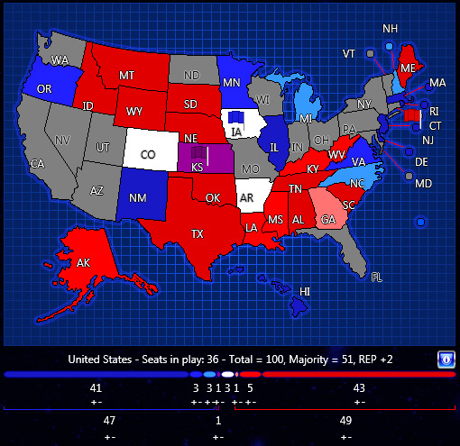 Senate 2014 Map